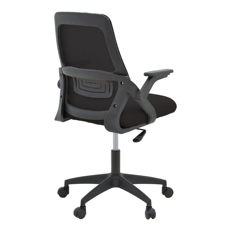 Καρέκλα γραφείου Reji mesh ύφασμα μαύρο 58x60x89-99εκ