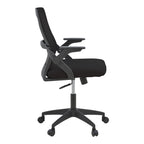 Καρέκλα γραφείου Reji mesh ύφασμα μαύρο 58x60x89-99εκ