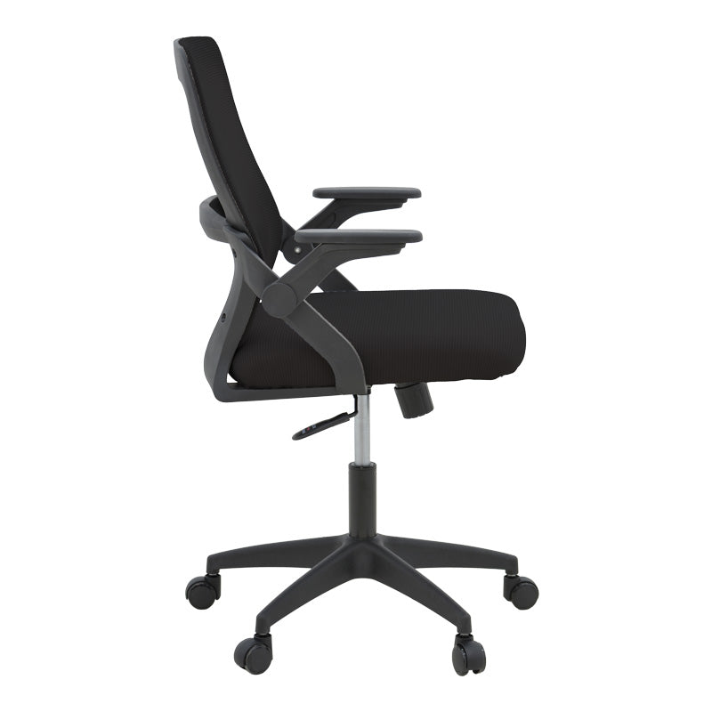Καρέκλα γραφείου Reji mesh ύφασμα μαύρο 58x60x89-99εκ