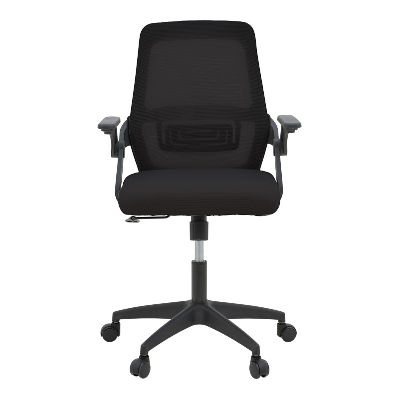 Καρέκλα γραφείου Reji mesh ύφασμα μαύρο 58x60x89-99εκ