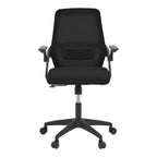 Καρέκλα γραφείου Reji mesh ύφασμα μαύρο 58x60x89-99εκ