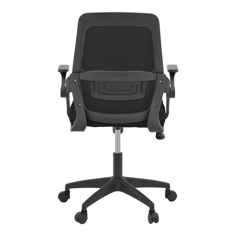 Καρέκλα γραφείου Reji mesh ύφασμα μαύρο 58x60x89-99εκ