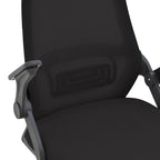 Καρέκλα γραφείου Reji mesh ύφασμα μαύρο 58x60x89-99εκ
