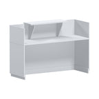 Γραφείο reception Lotus σε λευκή απόχρωση 140x70x110εκ