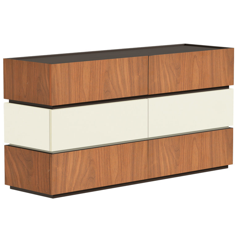 Συρταριέρα Sonlen mdf σε καρυδί-μπεζ απόχρωση 120x40x72εκ