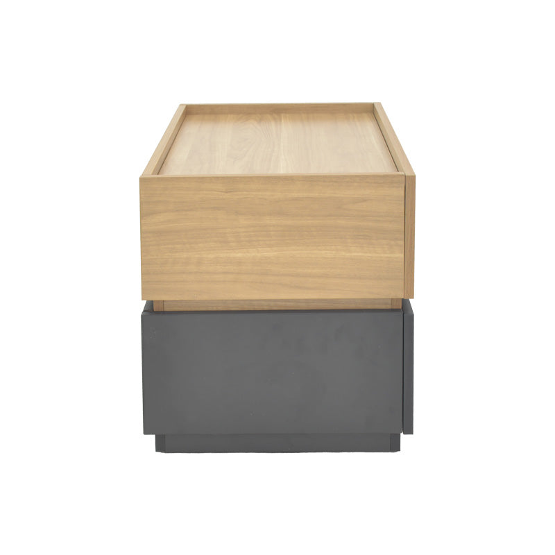 Κομοδίνο Sonlen mdf σε sonoma-ανθρακί απόχρωση 60x40x44.5εκ