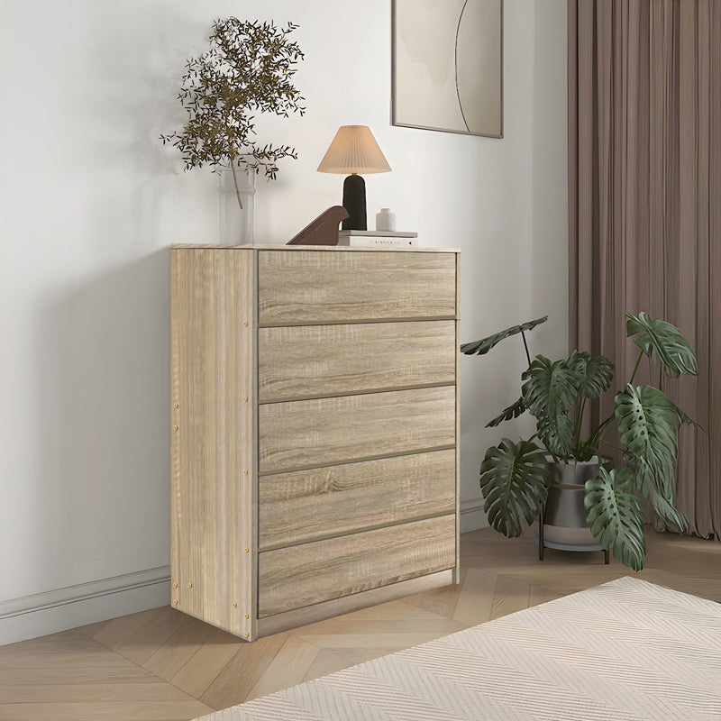 Συρταριέρα Kuanger mdf σε φυσική απόχρωση 80x40x109εκ