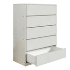 Συρταριέρα Kuanger mdf σε λευκή απόχρωση 80x40x109εκ