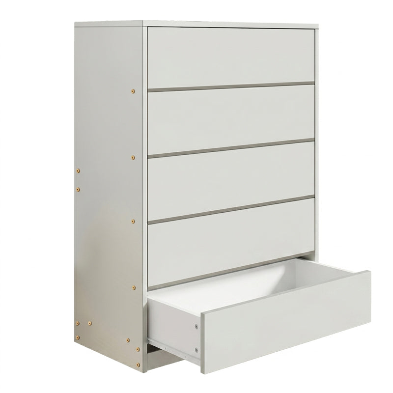 Συρταριέρα Kuanger mdf σε λευκή απόχρωση 80x40x109εκ