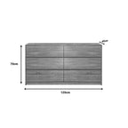 Συρταριέρα Kuanger mdf σε φυσική απόχρωση 120x40x70εκ