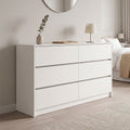 Συρταριέρα Kuanger mdf σε λευκή απόχρωση 120x40x70εκ