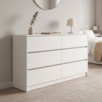 Συρταριέρα Kuanger mdf σε λευκή απόχρωση 120x40x70εκ