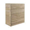 Συρταριέρα Kuanger mdf σε φυσική απόχρωση 80x40x89εκ
