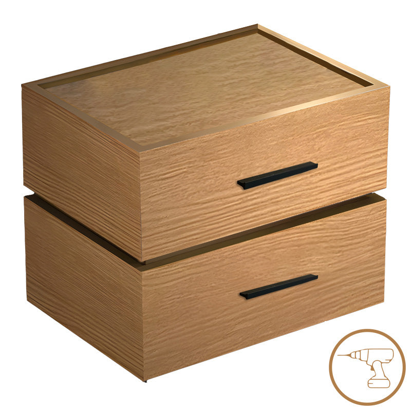 Κομοδίνο Sonlen mdf σε oak απόχρωση 60x40x44.5εκ