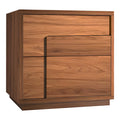 Κομοδίνο Inget mdf σε καρυδί απόχρωση 50x40x48εκ