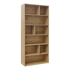 Βιβλιοθήκη Evergin mdf σε oak απόχρωση 80x30x180εκ