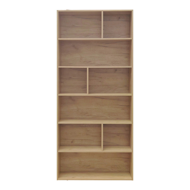 Βιβλιοθήκη Evergin mdf σε oak απόχρωση 80x30x180εκ