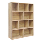 Βιβλιοθήκη Evergin mdf σε oak απόχρωση 100x30x135εκ