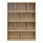 Βιβλιοθήκη Evergin mdf σε oak απόχρωση 100x30x135εκ