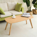 Τραπέζι σαλονιού Komela mdf σε φυσική απόχρωση 100x48x45cm