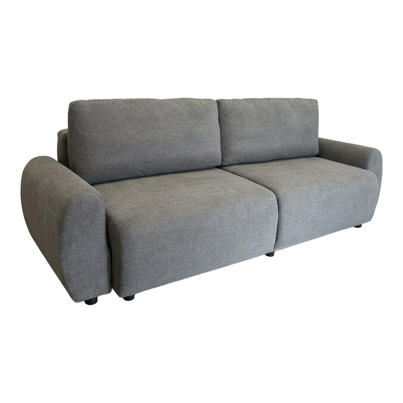 Kαναπές-κρεβάτι τριθέσιος Hungie υφασμα γκρι 250x92x89εκ