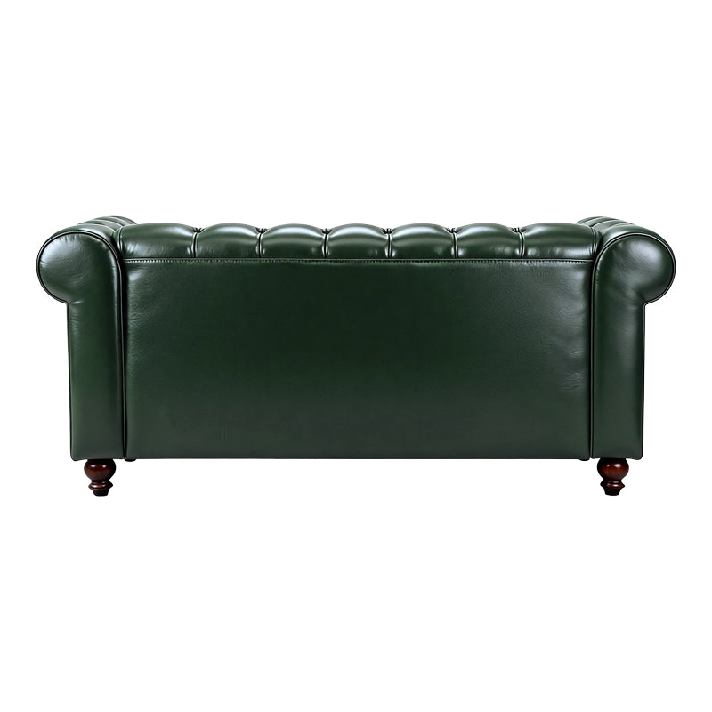 Kαναπές διθέσιος τ. Chesterfield pu κυπαρισσί 160x84x67εκ