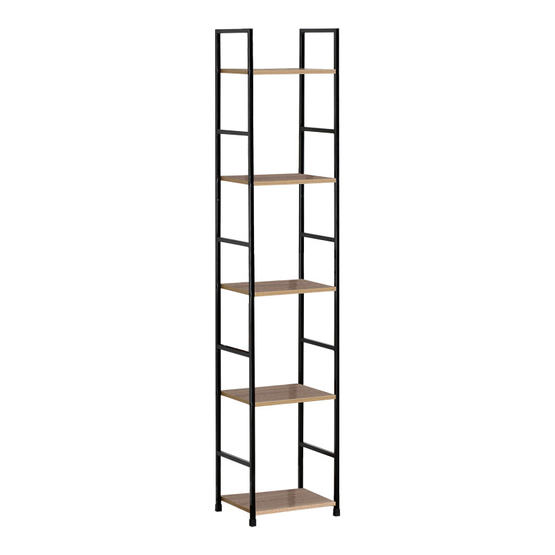 Βιβλιοθήκη Azuel φυσικό-μαύρο μέταλλο 29x23.5x144εκ
