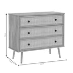Συρταριέρα Oslo 3ων συρταριών sonoma 90x39x79εκ