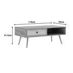 Τραπέζι σαλονιού Oslo sonoma 110x59x41,5εκ