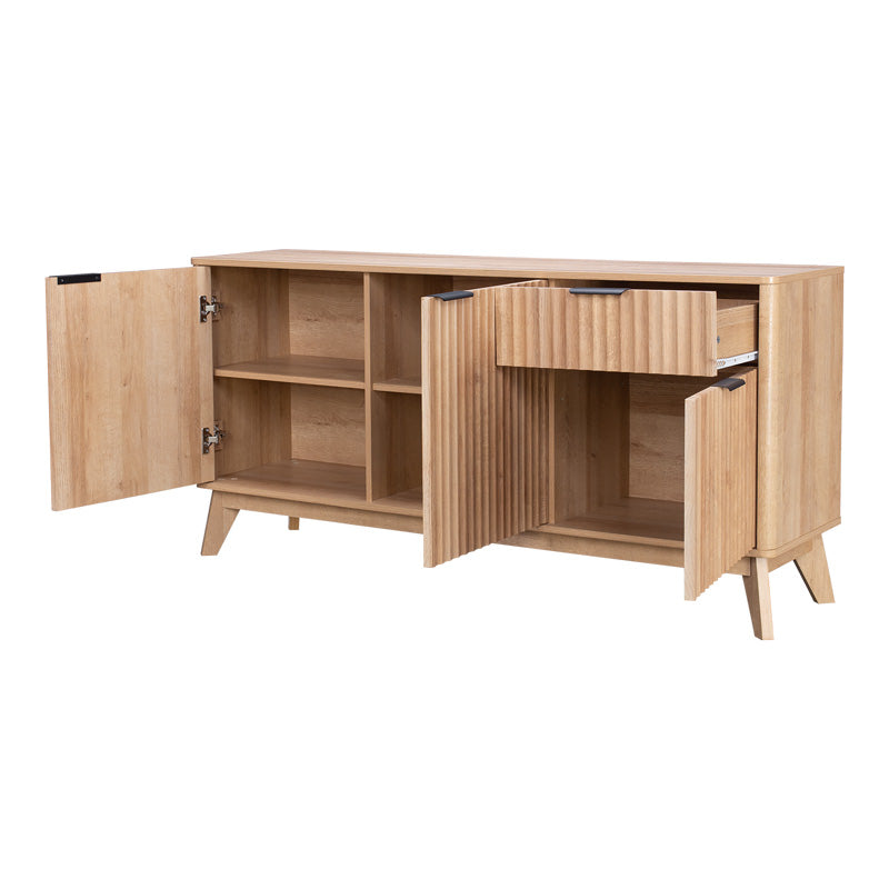 Μπουφές Hamea mdf σε φυσική απόχρωση 150x39,5x73εκ