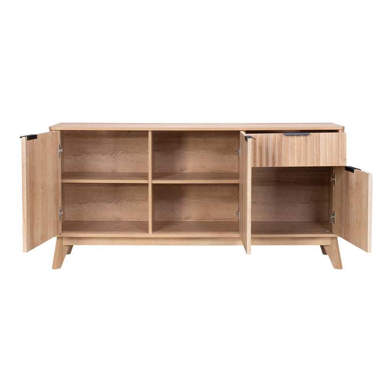 Μπουφές Hamea mdf σε φυσική απόχρωση 150x39,5x73εκ