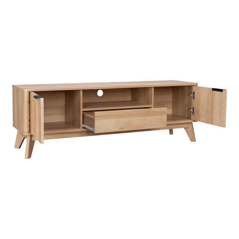 Έπιπλο τηλεόρασης Hamea mdf σε φυσική απόχρωση 145x39,5x49εκ
