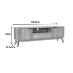Έπιπλο τηλεόρασης Hamea mdf σε φυσική απόχρωση 145x39,5x49εκ