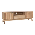 Έπιπλο τηλεόρασης Hamea mdf σε φυσική απόχρωση 145x39,5x49εκ