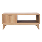 Τραπέζι σαλονιού Hamea mdf σε φυσική απόχρωση 110x55,2x45εκ