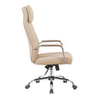 Καρέκλα γραφείου διευθυντή Morales pu cappuccino 60x70x118-124εκ