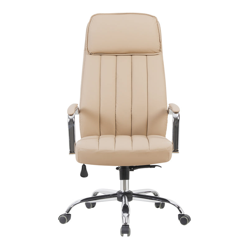 Καρέκλα γραφείου διευθυντή Morales pu cappuccino 60x70x118-124εκ