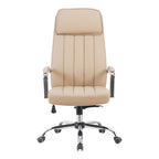 Καρέκλα γραφείου διευθυντή Morales pu cappuccino 60x70x118-124εκ