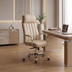 Καρέκλα γραφείου διευθυντή Morales pu cappuccino 60x70x118-124εκ