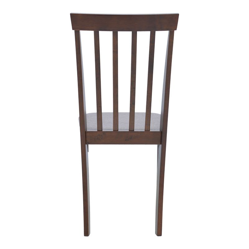Καρέκλα Houston rubberwood σε καρυδί απόχρωση 40x49x94εκ