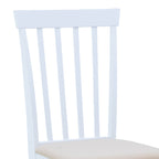 Καρέκλα Houston rubberwood σε λευκή απόχρωση 40x49x94εκ