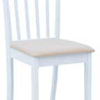 Καρέκλα Houston rubberwood σε λευκή απόχρωση 40x49x94εκ