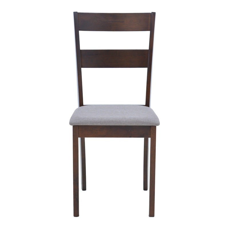 Καρέκλα Dallan rubberwood σε καρυδί απόχρωση 40x47.5x89εκ
