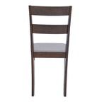 Καρέκλα Dallan rubberwood σε καρυδί απόχρωση 40x47.5x89εκ
