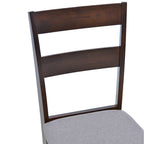 Καρέκλα Dallan rubberwood σε καρυδί απόχρωση 40x47.5x89εκ