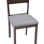 Καρέκλα Dallan rubberwood σε καρυδί απόχρωση 40x47.5x89εκ