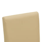 Καρέκλα Zeben εκρού PU με πόδι μαύρο rubberwood 43,5x55,5x93,5εκ