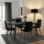 Τραπέζι Benson MDF σε rustic grey απόχρωση 150x90x75εκ