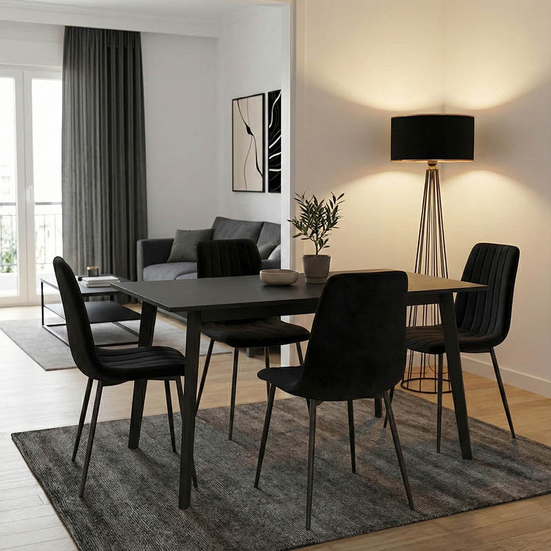 Τραπέζι Benson MDF σε rustic grey απόχρωση 150x90x75εκ