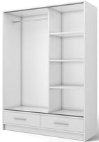 Ντουλάπα Vexa Δίφυλλη-Λευκό-Χωρίς καθρέπτη
